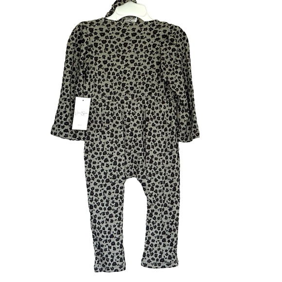 Jessica Simpson Baby Girl Romper W Headband 24 Months One Piece Jumper Green NWT - Picture 7 of 7